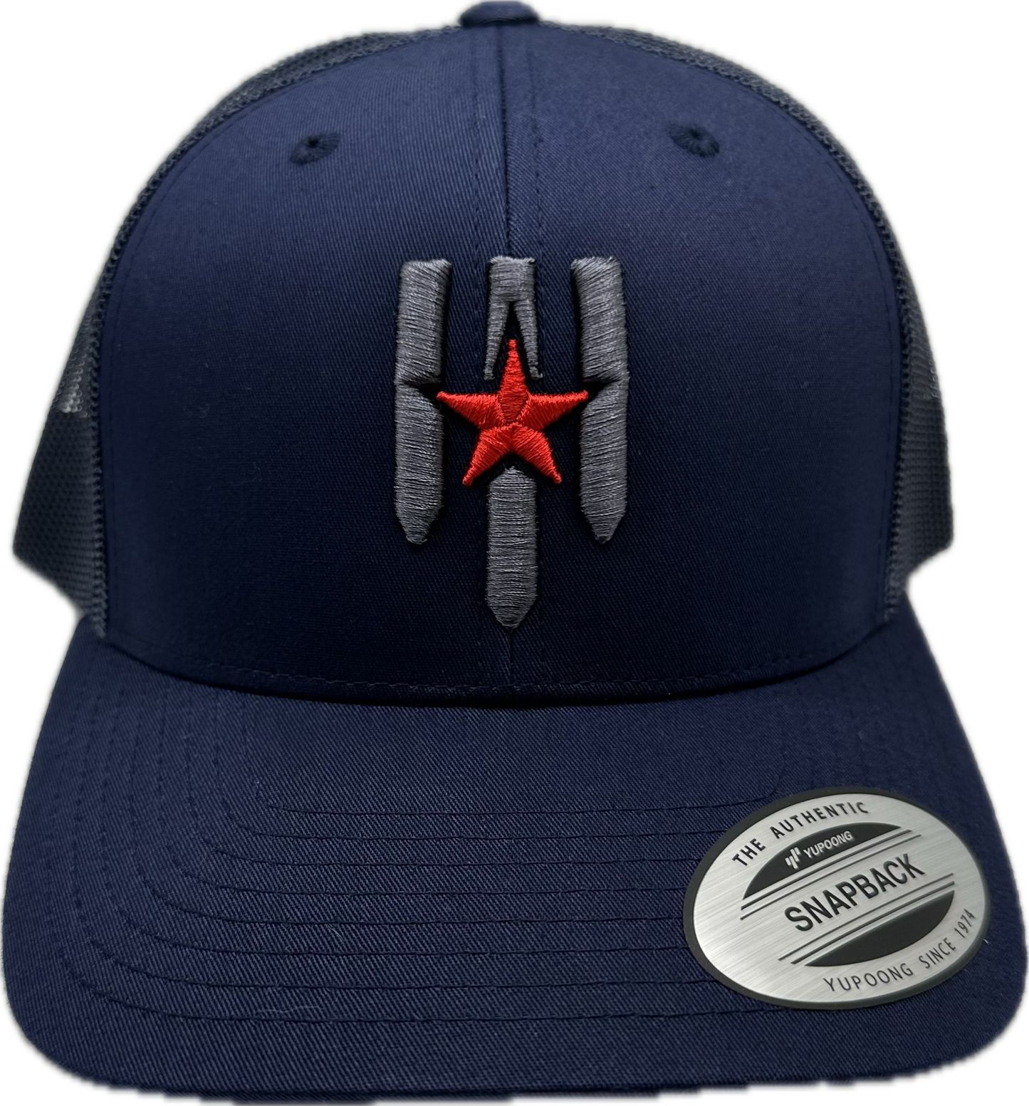 Navy POV Shield Snap Back Hat - Pillars of Valor