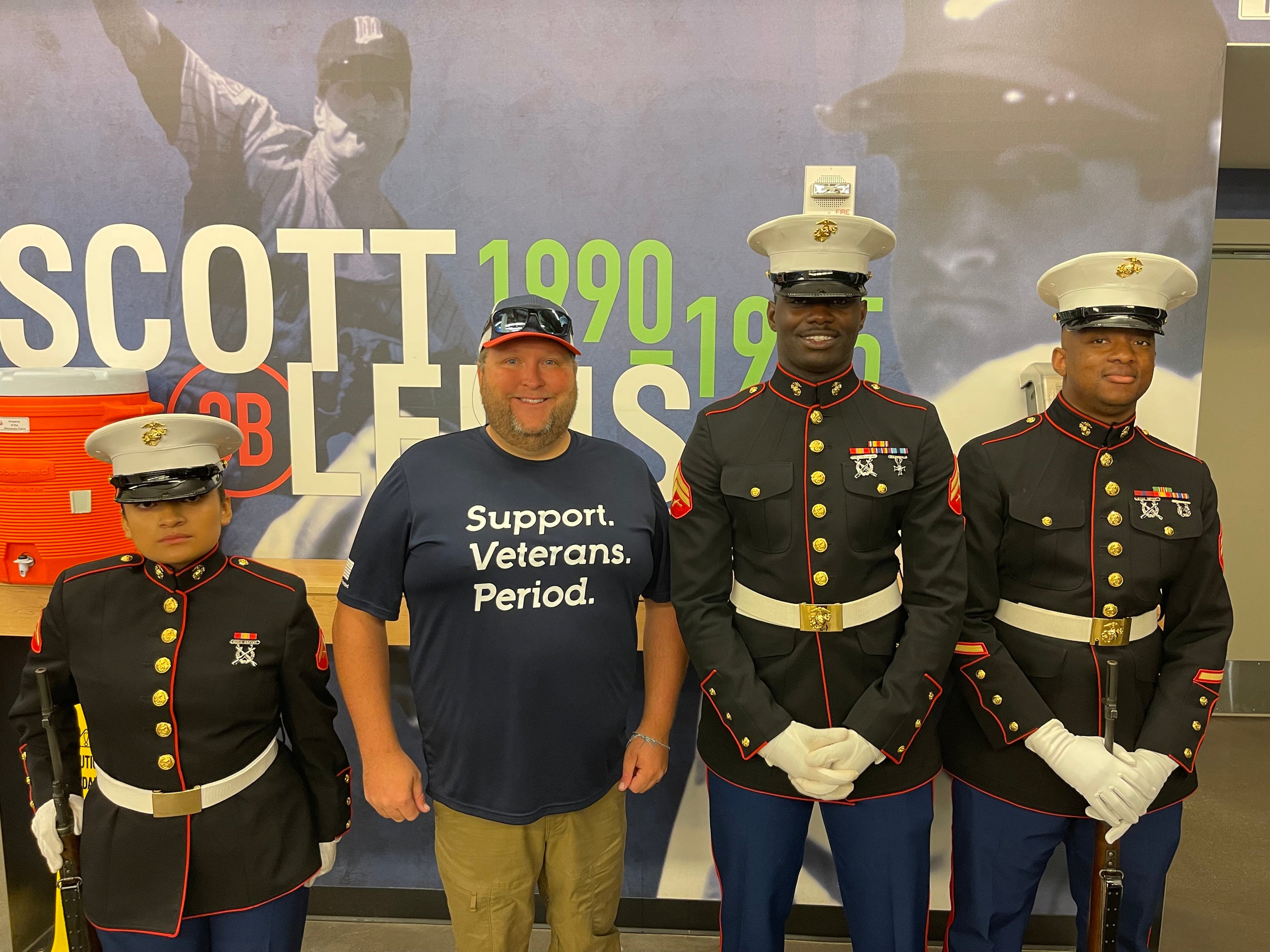 Don, a World War II veteran, during a Pillars of Valor experience