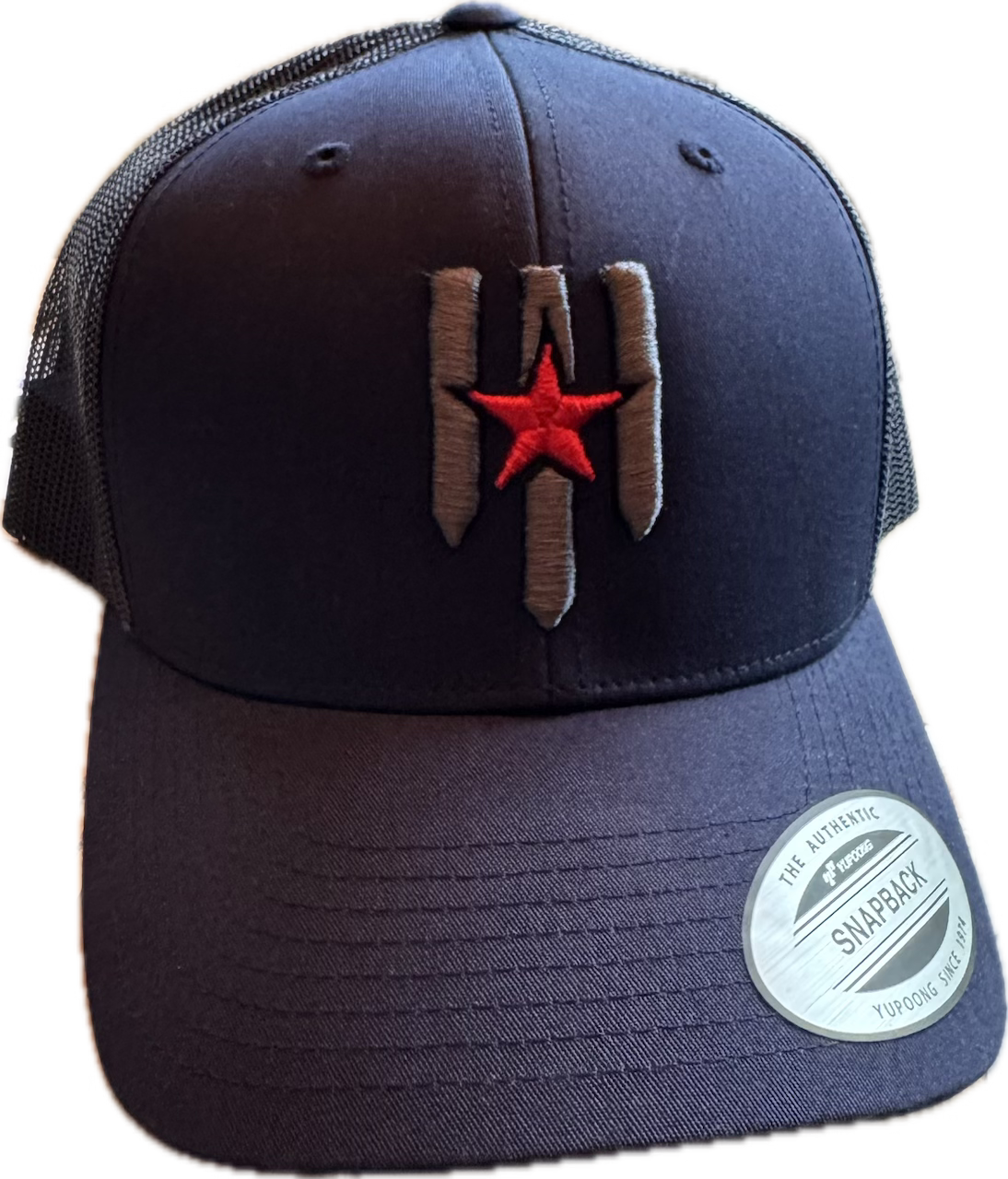 Navy POV Shield Snap Back Hat - Pillars of Valor