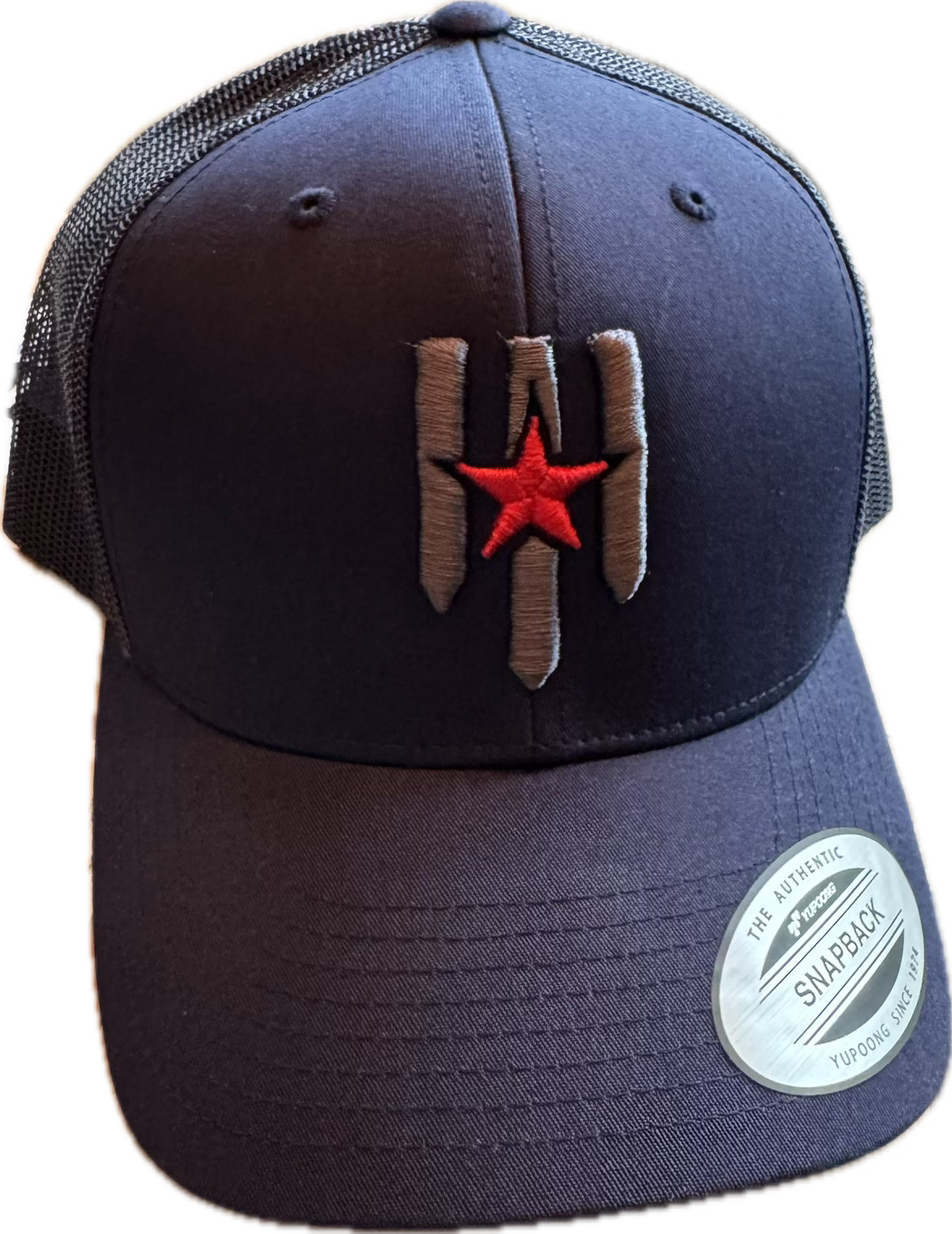 Navy POV Shield Snap Back Hat - Pillars of Valor