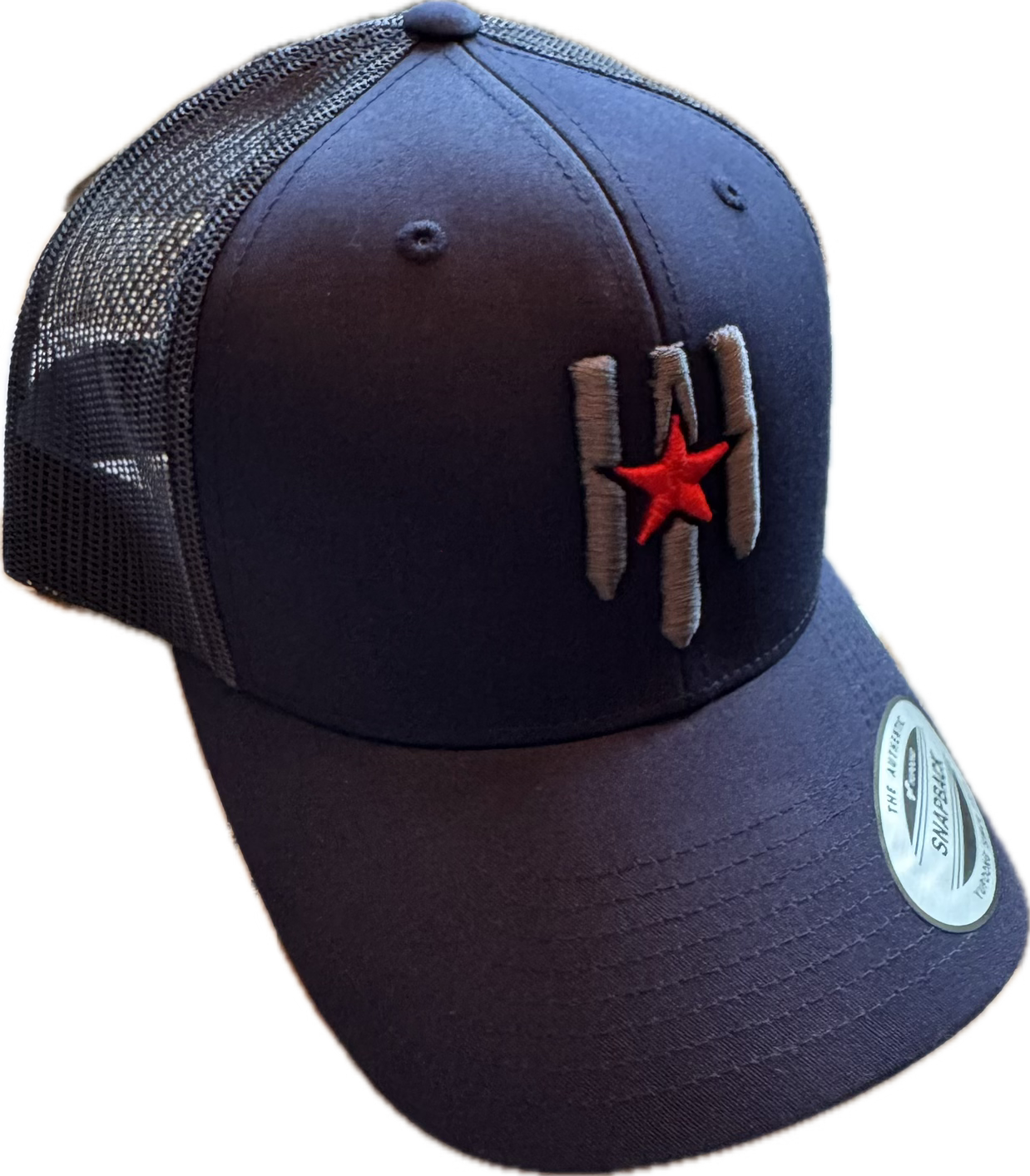 Navy POV Shield Snap Back Hat - Pillars of Valor