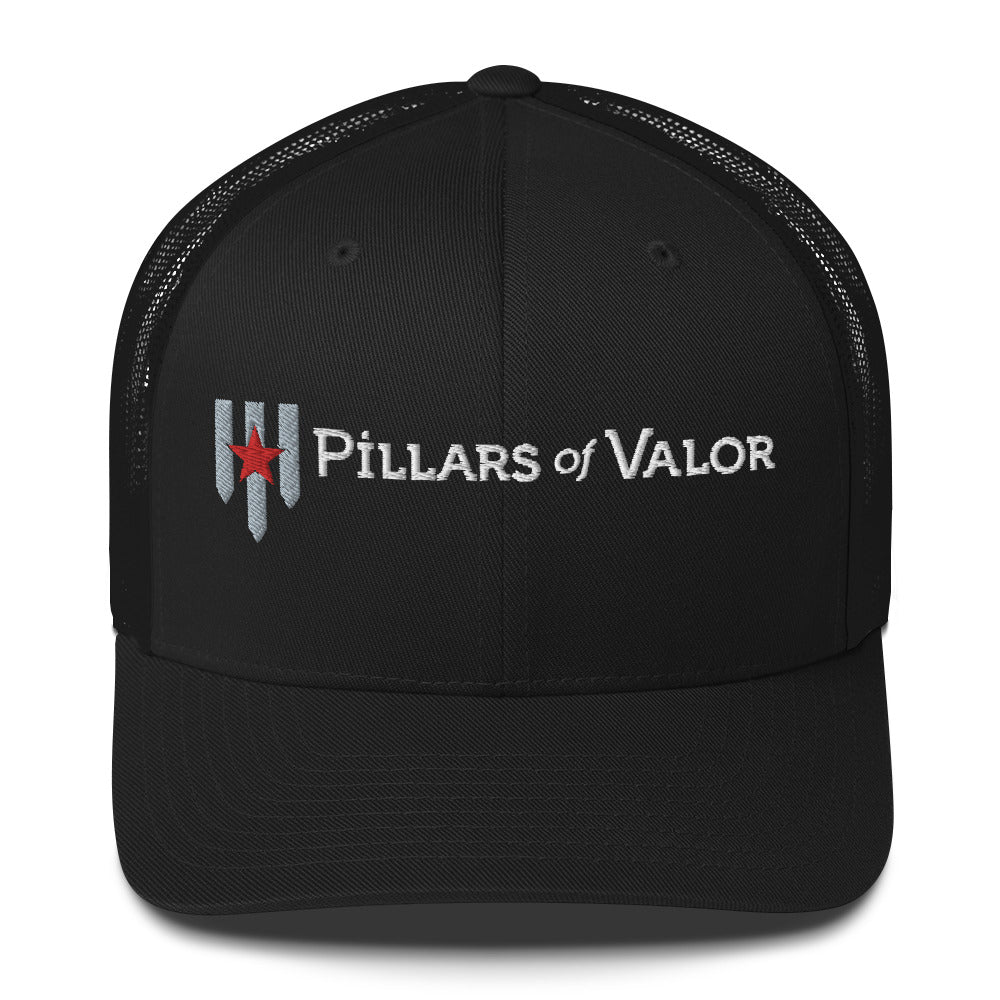 6 Panel Pillars of Valor - Trucker Cap - Pillars of Valor