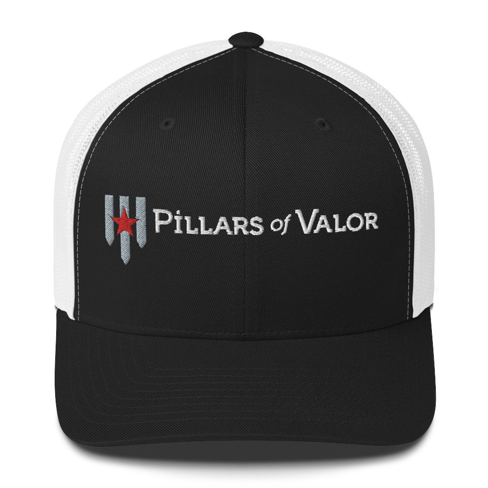 6 Panel Pillars of Valor - Trucker Cap - Pillars of Valor