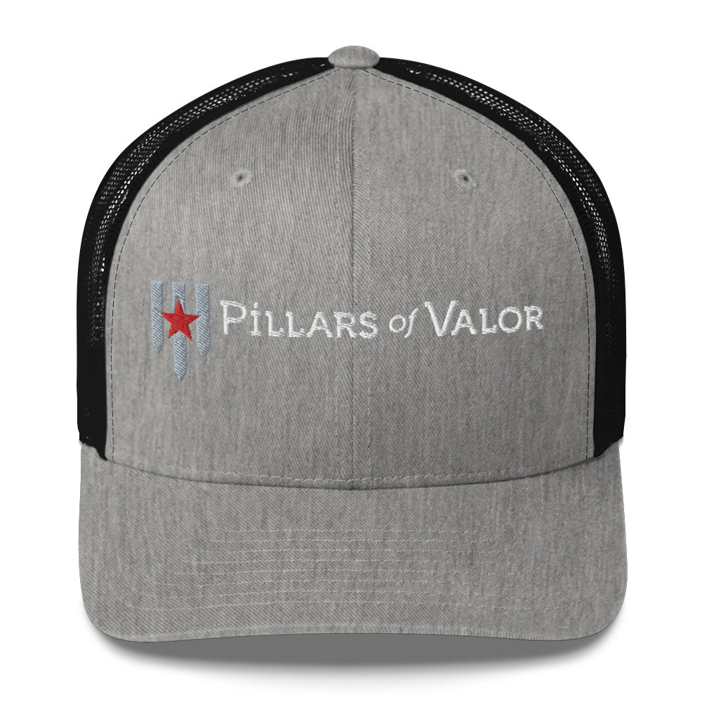 6 Panel Pillars of Valor - Trucker Cap - Pillars of Valor