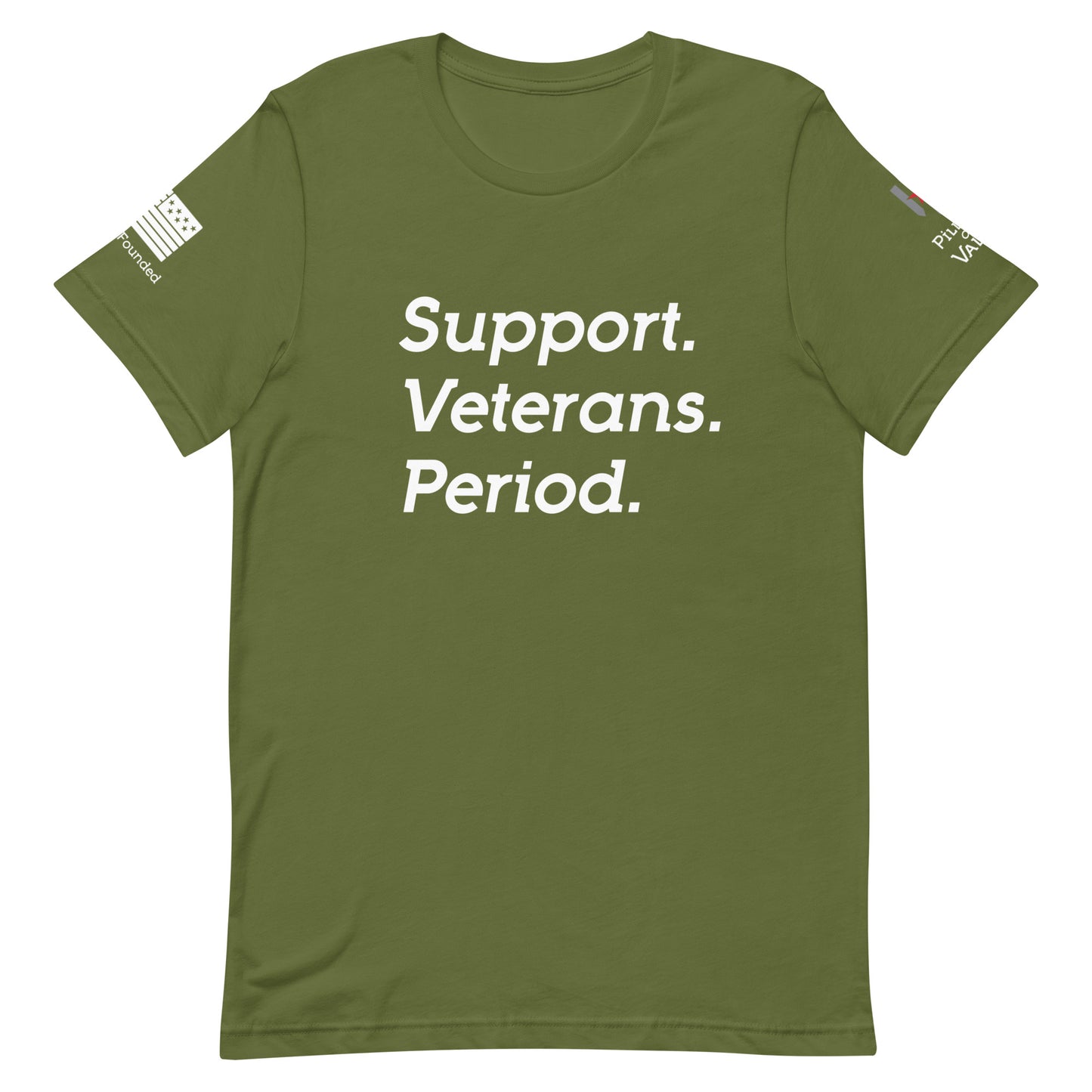 Support. Veterans. Period. Unisex t-shirt - Pillars of Valor